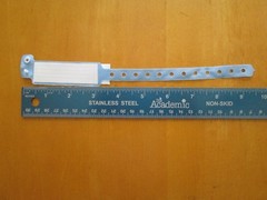 Lot of 250 Blue Hospital Patient Insert ID 9″ Wristband Brand New