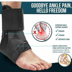 Ankle Brace Support Compression Stabilizer Foot Lace Up Wrap Pain Relief 2025