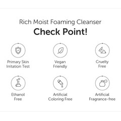 DearKlairs Rich Moist Foaming Cleanser 3.4oz 100ml K-Beauty Skincare