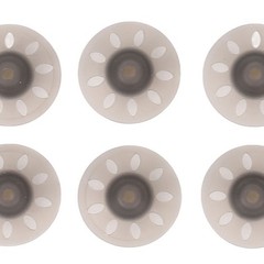 10pcs Black Open Hearing Aid Domes Tips For Phonak 6mm