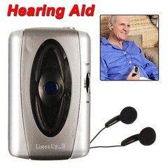Wired Hearing Aids Sound Voice Amplifier Portable Battery-Powered Pocket Hearing