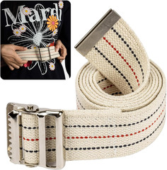 60″ Gait Transfer Belt for Seniors – Heavy Duty Walking Aid with Metal Buckle