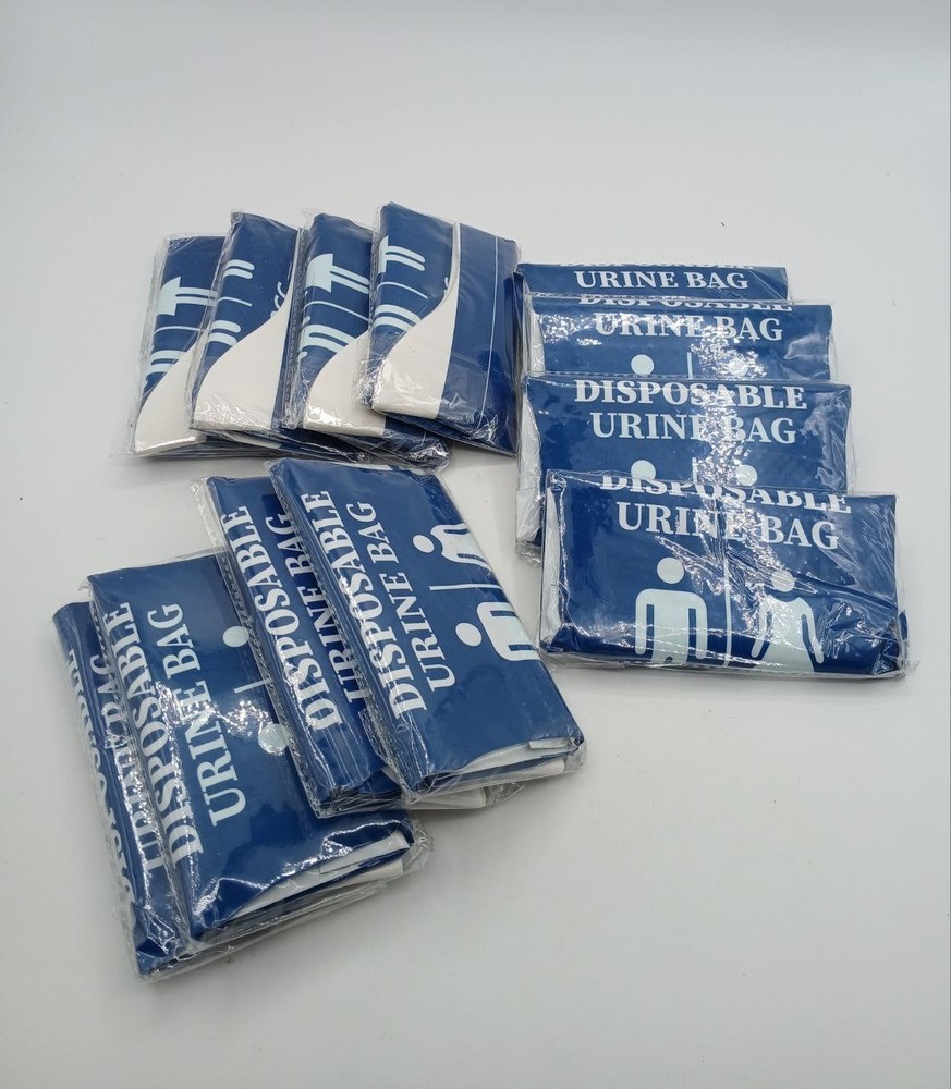Dibbatu Disposable Urine Bag 12 Pcs 800ml for Travel Unisex Pee & Vomit Bags New