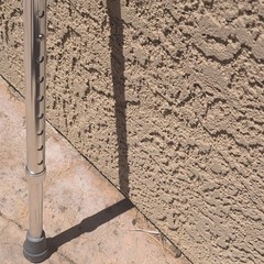 Guardian Adjustable Height C Cane Silver/Gray Aluminum/Plastic G05370