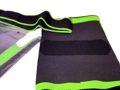 Knee Compression Sleeve Brace Pair 3XL Black Green Support