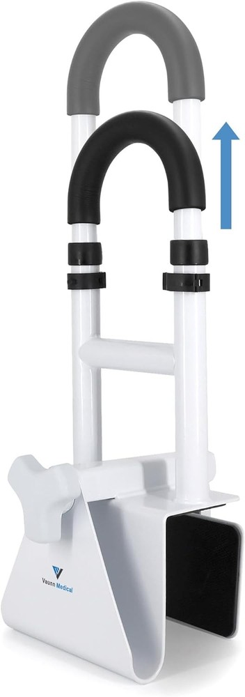 Vaunn Medical Bathtub Grab Bar Adjustable Safety Rail for Seniors FSA/HSA