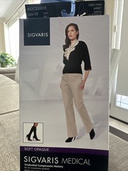 Sigvaris Medical Compression Socks 20-30 MmHg 842CSSW35 Women’s Nude