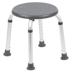Grey Bath and Shower Chair with Nonslip Feet Adjustable Height Medical Grade …