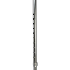 Blue Jay Silver Round Handle Cane W/ Vinyl Comfort Grip Sturdy & Stylish Support