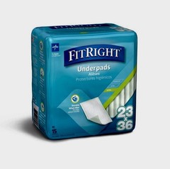 Medline FITRIGHT Extra UNDERPADS 23″ X 36″ – Pack Of 15