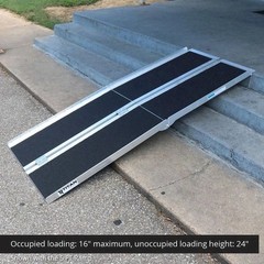 Titan Ramps 8ft Aluminum Multi-Fold Wheelchair Ramp 600 lb 29in Wide