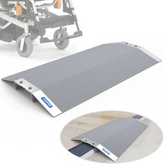 UOKRR 28.5″ Aluminum Threshold Ramp 1.2″ Rise Non-Slip Wheelchair Bridge