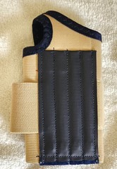 Ergodyne ProFlex Wrist Support XS/S, Left Hand, Tan/Navy, Single Strap (New)