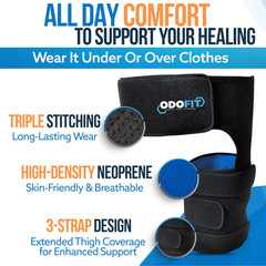 5 in 1 Hip Brace for Women Men Sciatica Devices – Adjustable Groin, Hip Flexor