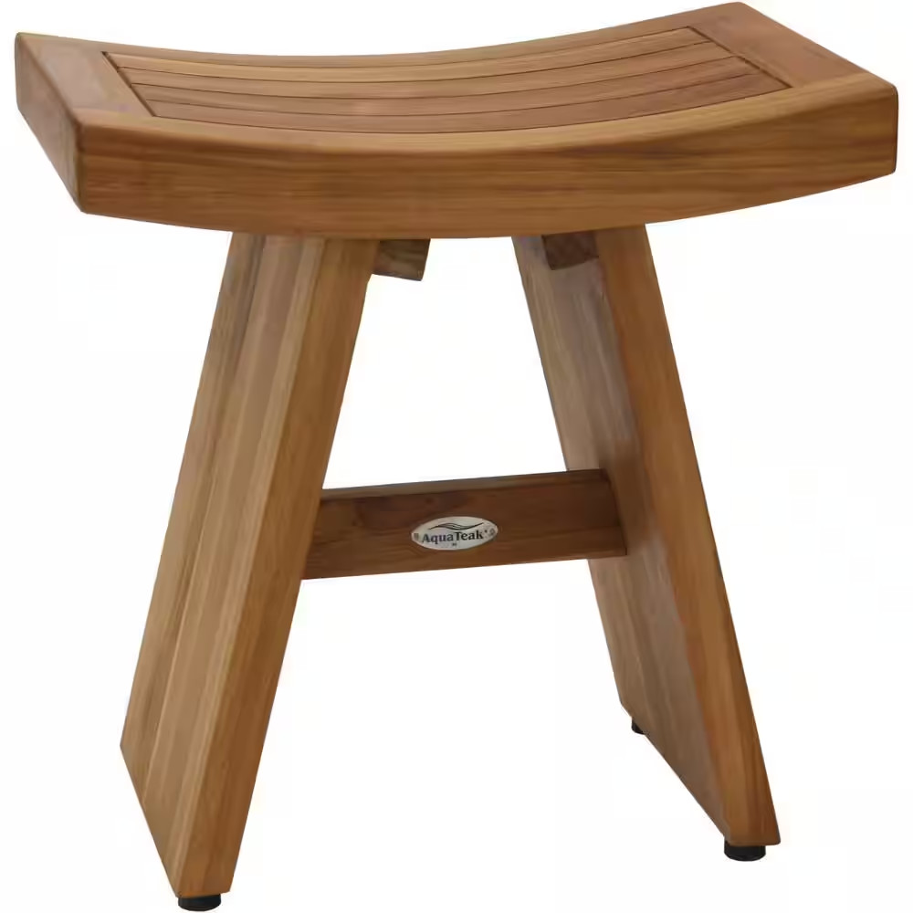 The Original 18 In. Wide Asia Teak Walk in Shower Seat