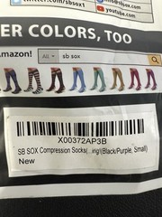 SB SOX compression socks 20-30 MmHg Black And Purple