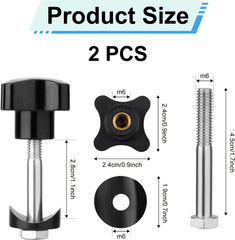 2 Sets Rollator Walker Replacement Arm Adjustment Knobs Comfortable Universal Pa