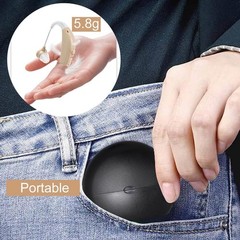 Rechargeable Hearing Aids for Seniors – Noise Cancelling, Behind-The-Ear, 25H Ba