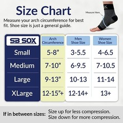 SB SOX Plantar Fasciitis Compression Socks – Plantar Fasciitis Relief Medium