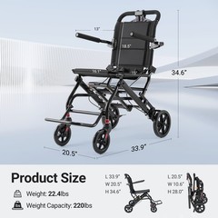 OPEN BOX Folding Electric Wheelchairs FDA Certified Medical Mobility Scooter