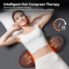 3in 1 Smooth Spine Triple Fusion Back Massager Electric Standard, Dark Gray
