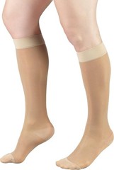 TRUFORM Lites Knee High Stockings 15-20mmHg (Light Beige) Large
