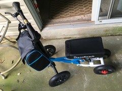 BlessReach All Terrain Foldable & Compact Steerable Knee Scooter Senior 300lb
