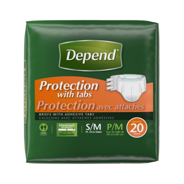 Depend Medium Incontinence Pants, 20 Count –