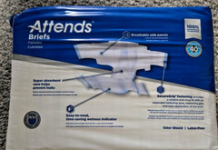 Attends adult Briefs medium. 24 Count