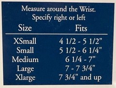 FLA Left Medium Soft Form Elegant Wrist Support Beige