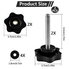 Rawsomes Replacement Arm Knob for Adjustable Height Track, Black