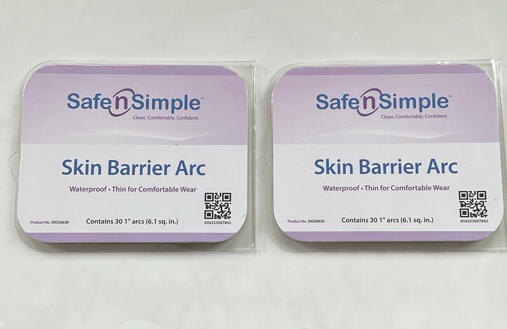 Safe N Simple Skin Barrier Arcs. 1” Arcs, 2 Pack/60 Units, SNS20630