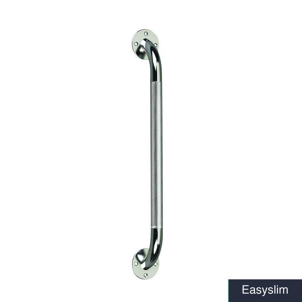 Grab Bar Chrome 18 inch Stainless Steel Knurled No Slip Safety Grip