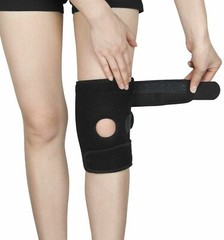 2pcs Black Neoprene Patella Elastic Knee Brace Fastener Support Guard Gym Sport