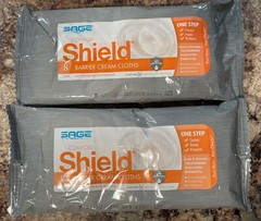 Sage 7905 Comfort Shield Barrier Cream Cloths 2 Packs W 8 In Each =16 EXP 7/21
