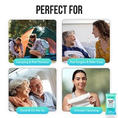Ultra Thick Bath Wipes – Ideal for Gym, Camping, Elderly & Post Surgery Use