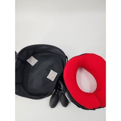 Body Sport TracCollar Cervical Traction Device Inflatable Neck Support Red Black