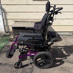 Ki Mobility Focus CR Tilt-In-Space Manual Wheelchair w/ Extra Features Purple