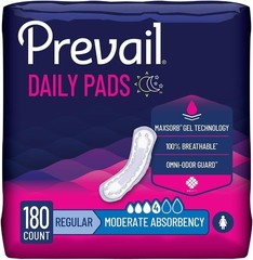 Incontinence Bladder Control Pads for Women, Moderate Absorbency, Regular Len…