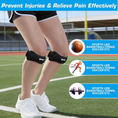 2 Pack Knee Pain Relief & Patella Stabilizer Knee Strap Brace Support