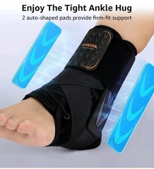 WHCOOL Slim-Fit Ankle Brace for Sprained Ankle, Quick Lace Up Ankle Support Sz L