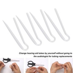 10pcs Hearing Aid Tubes Flexible Type R BTE Earmused Hearing Aid Tubing
