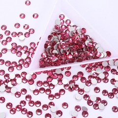 Gaviye 1440Pcs Rose Crystal Rhinestonesglass Flatback Rhinestones Gemstones For