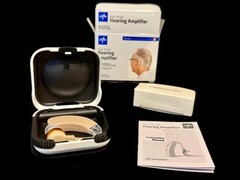 Medline Over the Ear Hearing Amplifier Open Box Complete with Batteries
