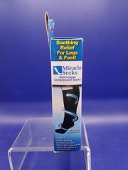 Miracle Socks Compression Socks Unisex Small Medium Anti-Fatigue Black 1 Pair