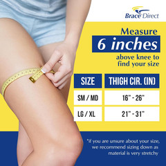 Knee Brace Undersleeve – Compression Liner for under Orthopedic Knee Supports –