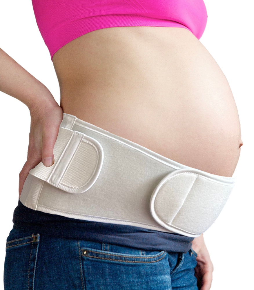 FlexaMed Pregnancy Belly and Back Support Brace – 6 Inches