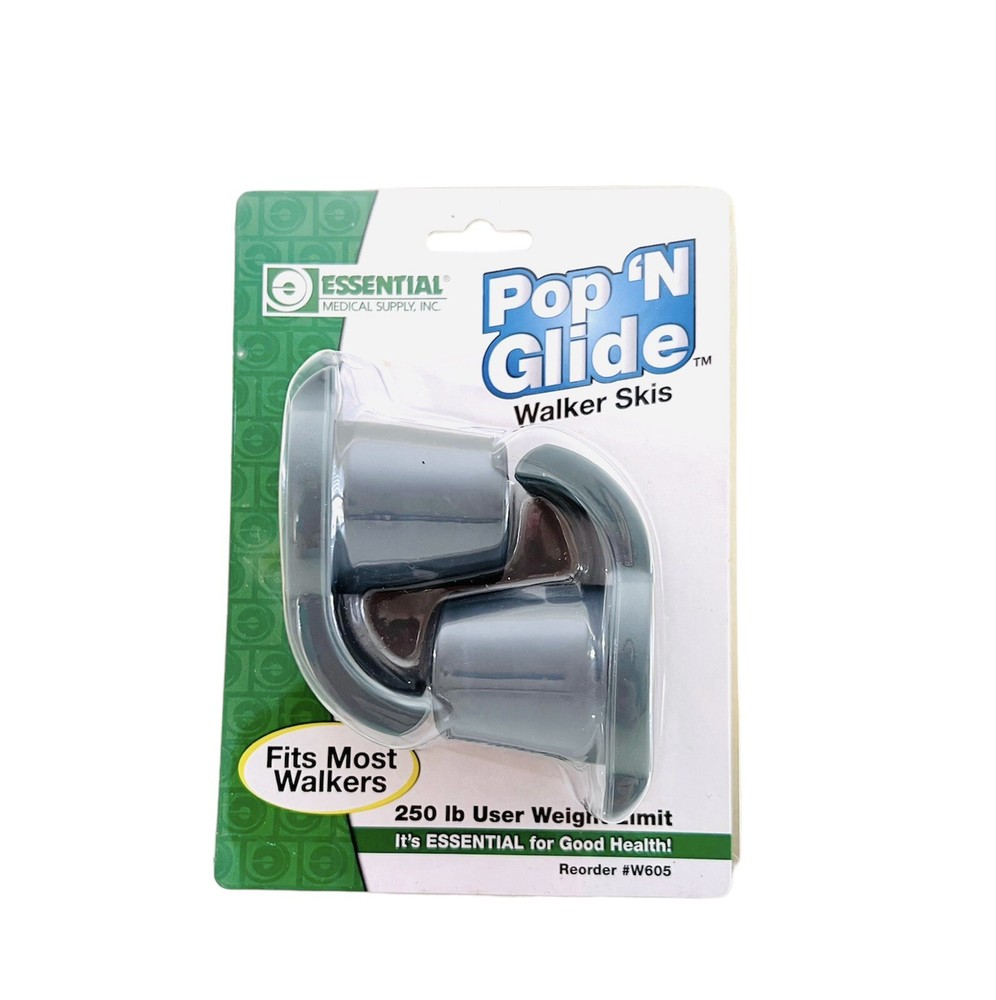 Pop ‚N Glide Walker Skis Fits Most Walkers #W605 Essential Medical Company New