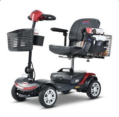Metro Mobility M1 LITE Folding Mobility Scooter – Red