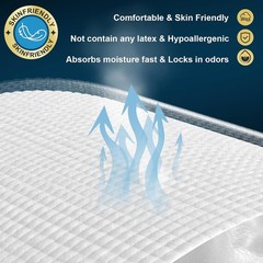Disposable Bed Pads 36″ x 36″ 100 Count , Extra Large Heavy Duty Incontinence…